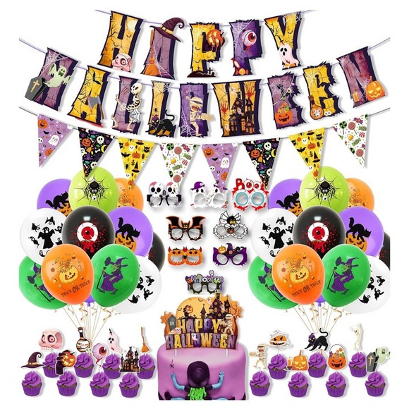 Other - Halloween Party Decoration Set - Black, Purple, Orange